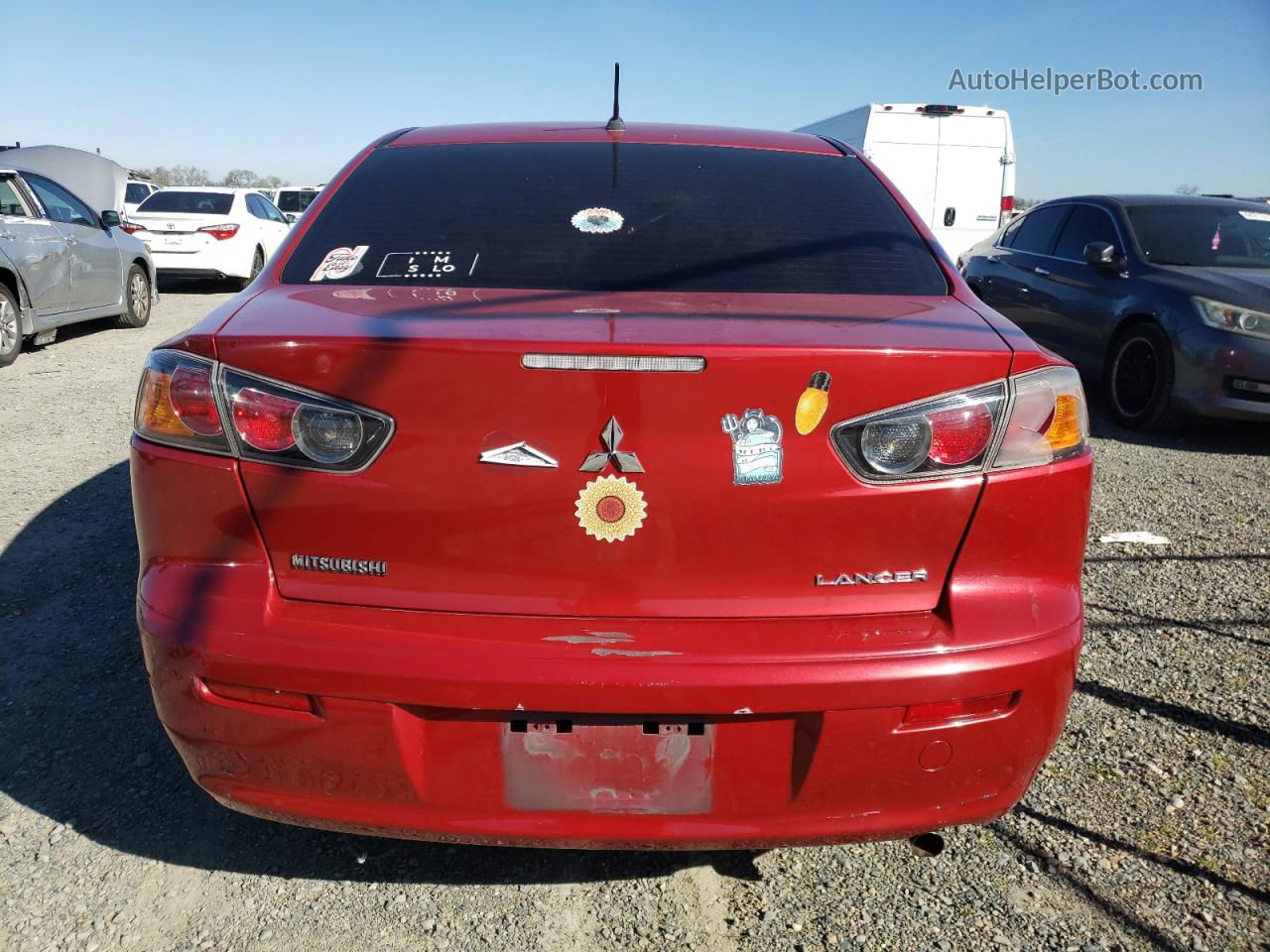 2015 Mitsubishi Lancer Es Red vin: JA32U2FU1FU015819