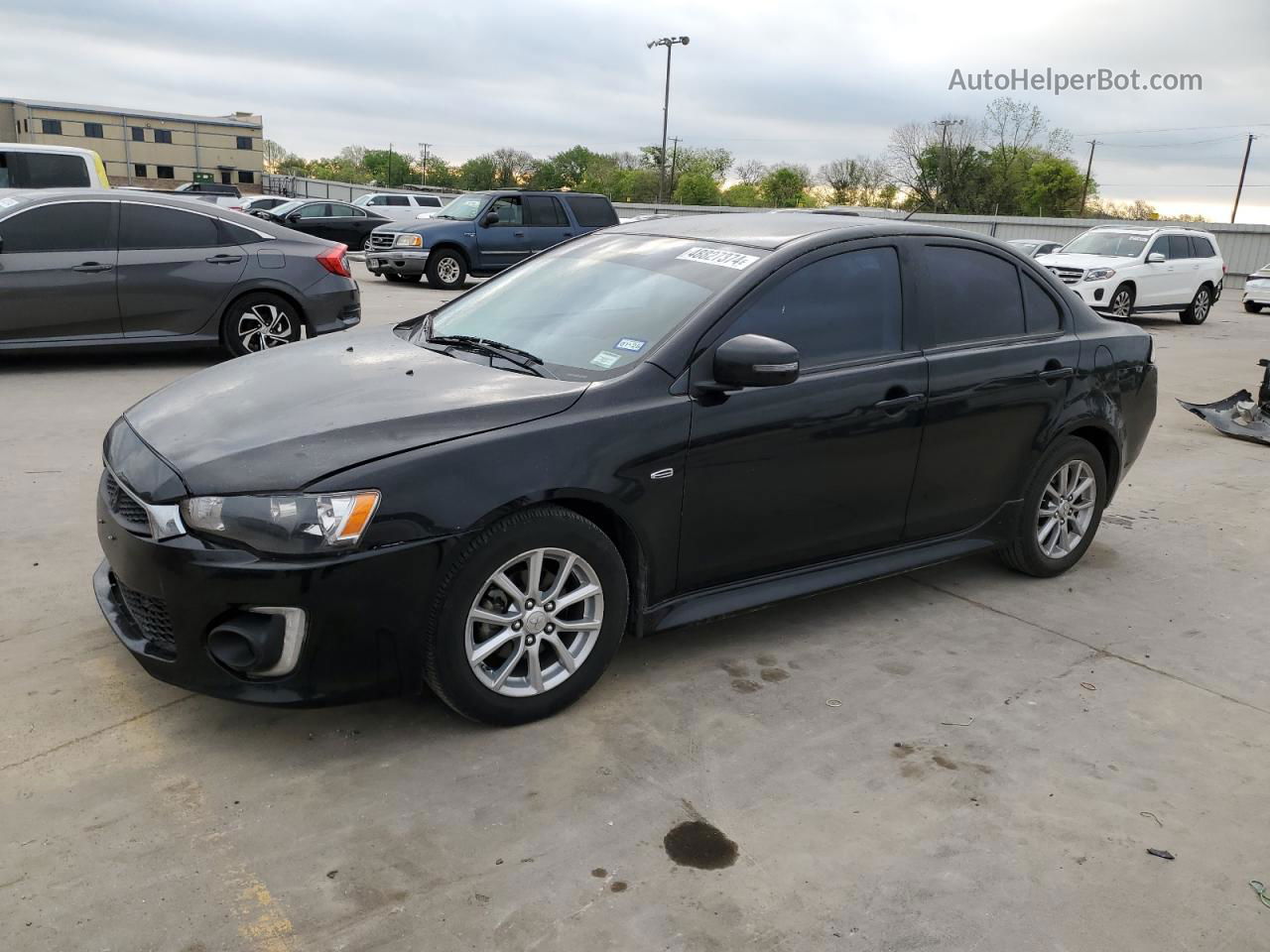 2016 Mitsubishi Lancer Es Черный vin: JA32U2FU1GU001887