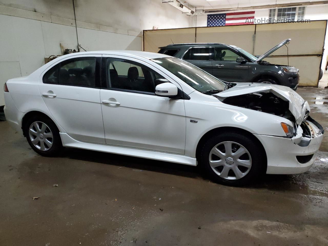 2015 Mitsubishi Lancer Es White vin: JA32U2FU3FU001579