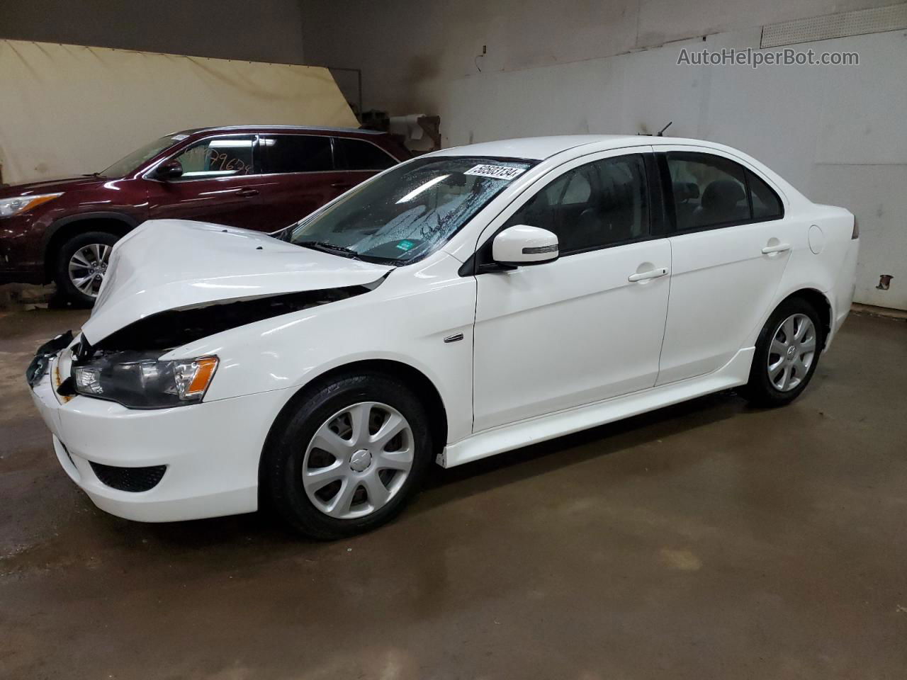 2015 Mitsubishi Lancer Es White vin: JA32U2FU3FU001579