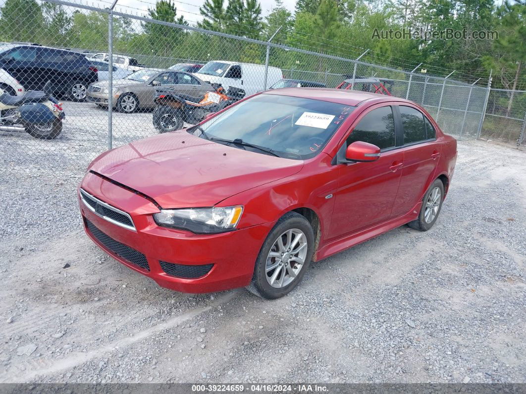 2016 Mitsubishi Lancer Es Red vin: JA32U2FU3GU004662