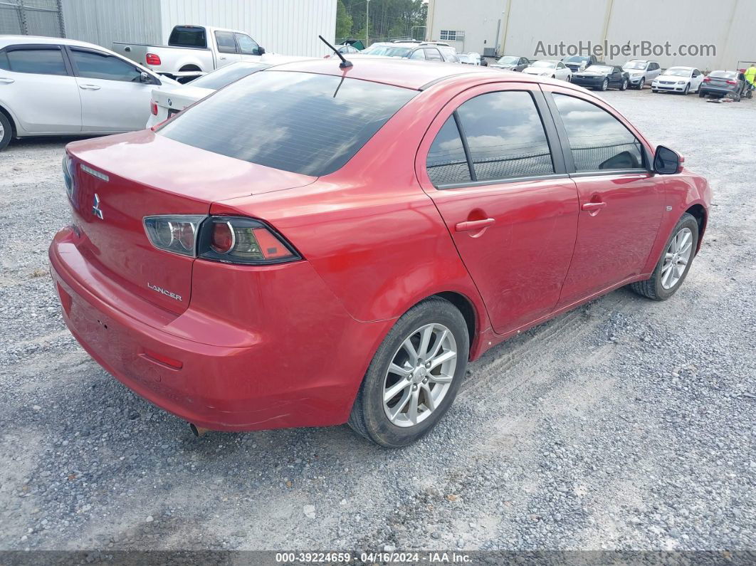 2016 Mitsubishi Lancer Es Red vin: JA32U2FU3GU004662