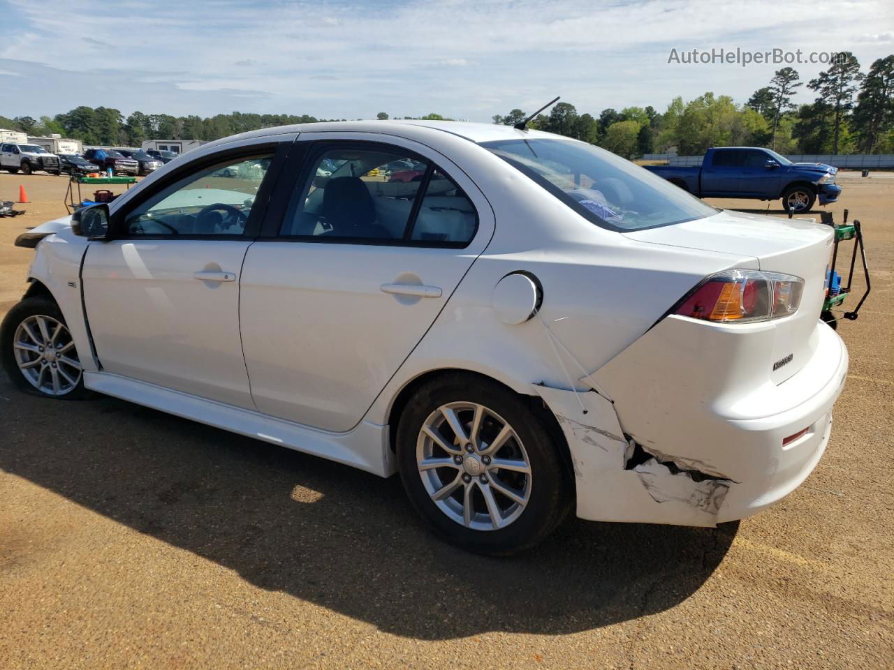 2016 Mitsubishi Lancer Es White vin: JA32U2FU3GU005598