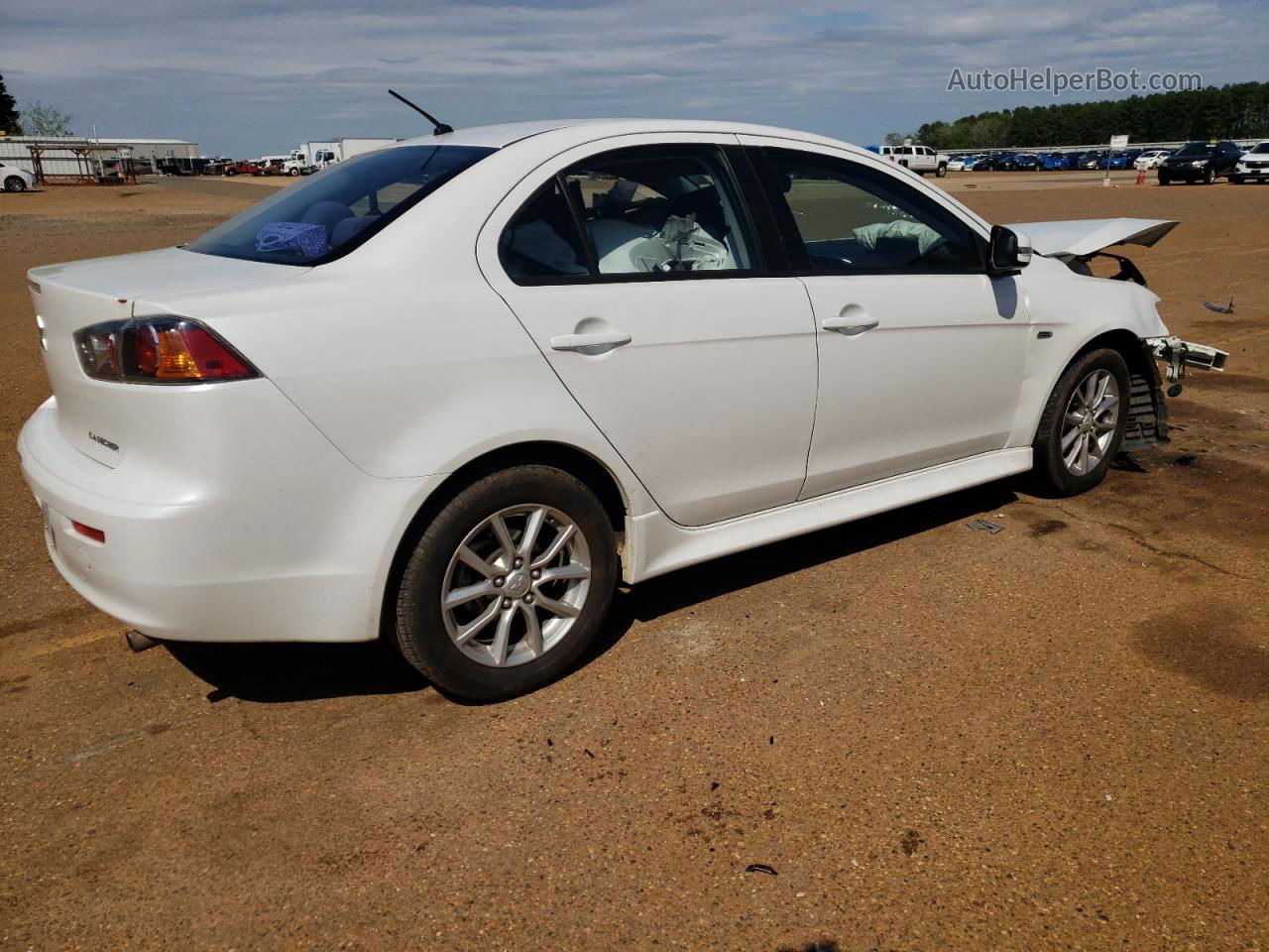 2016 Mitsubishi Lancer Es White vin: JA32U2FU3GU005598