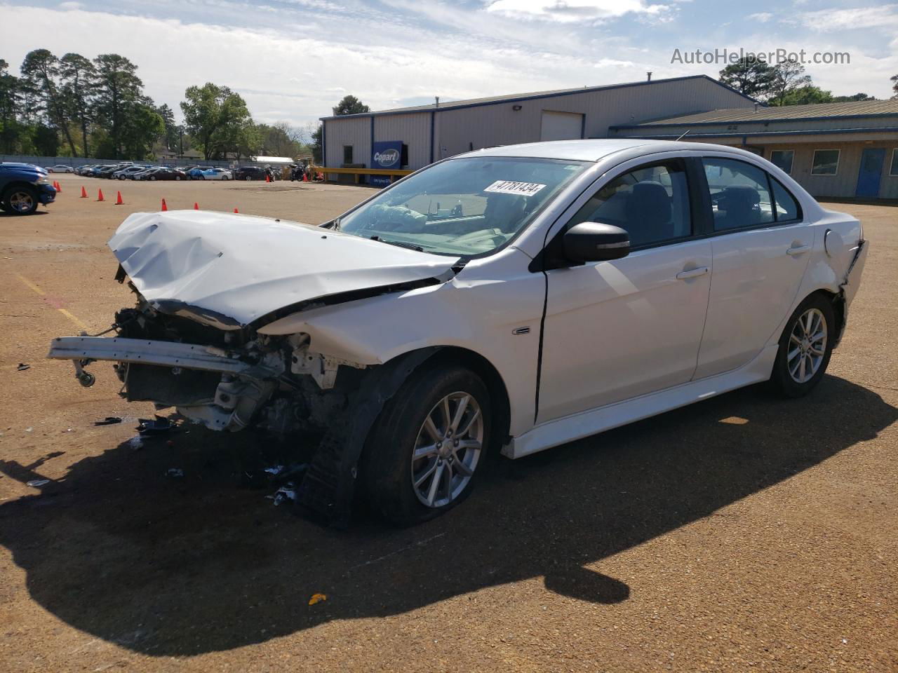 2016 Mitsubishi Lancer Es White vin: JA32U2FU3GU005598