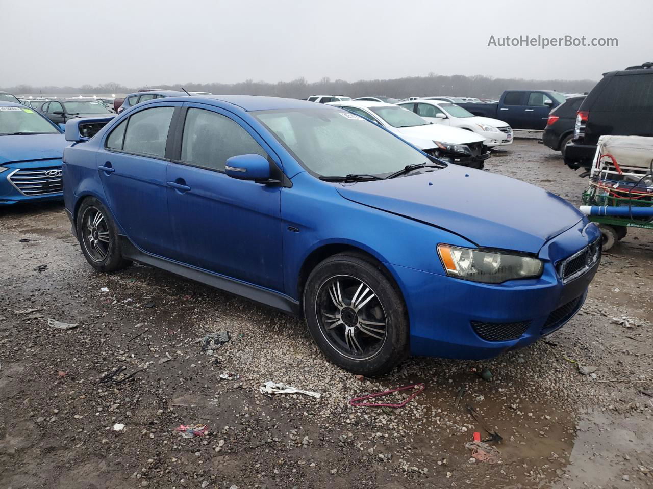 2015 Mitsubishi Lancer Es Blue vin: JA32U2FU4FU003700