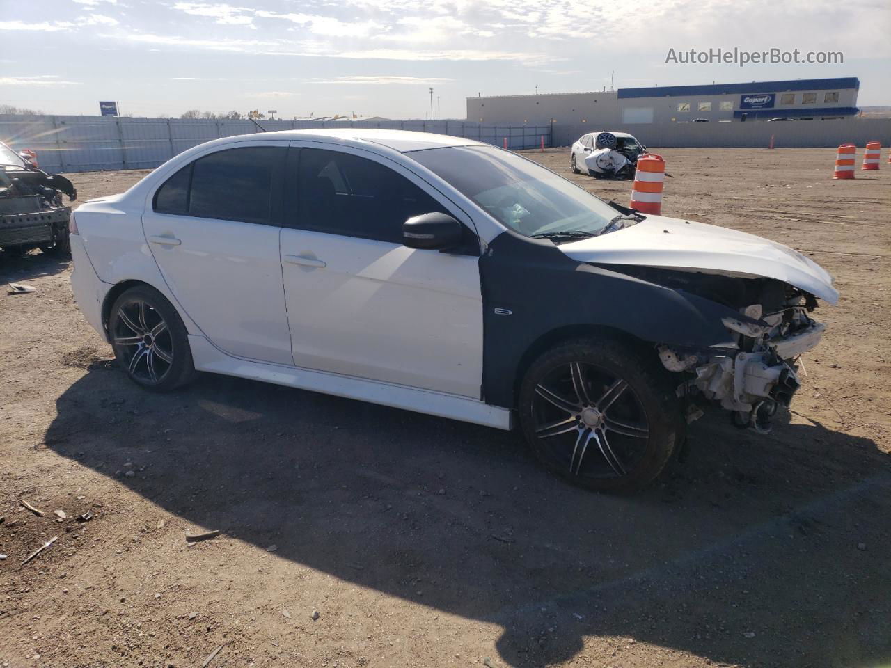 2015 Mitsubishi Lancer Es White vin: JA32U2FU4FU017855