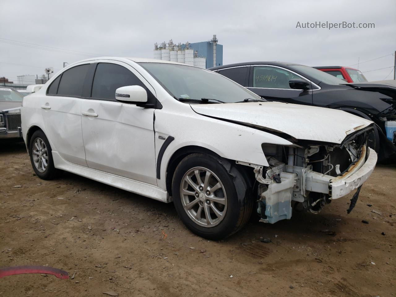 2015 Mitsubishi Lancer Es White vin: JA32U2FU6FU006419