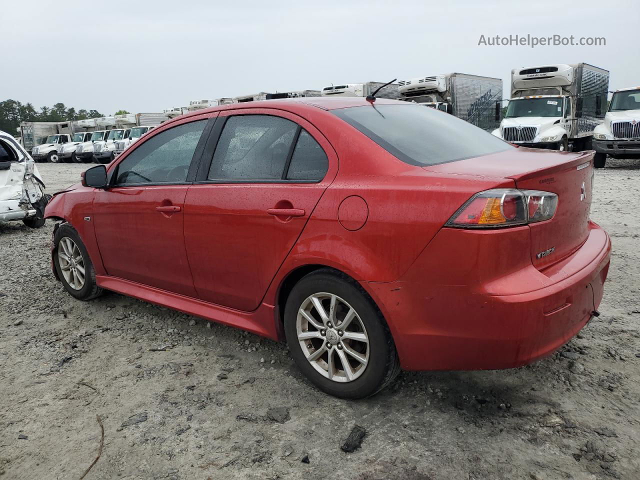 2015 Mitsubishi Lancer Es Red vin: JA32U2FU7FU025979