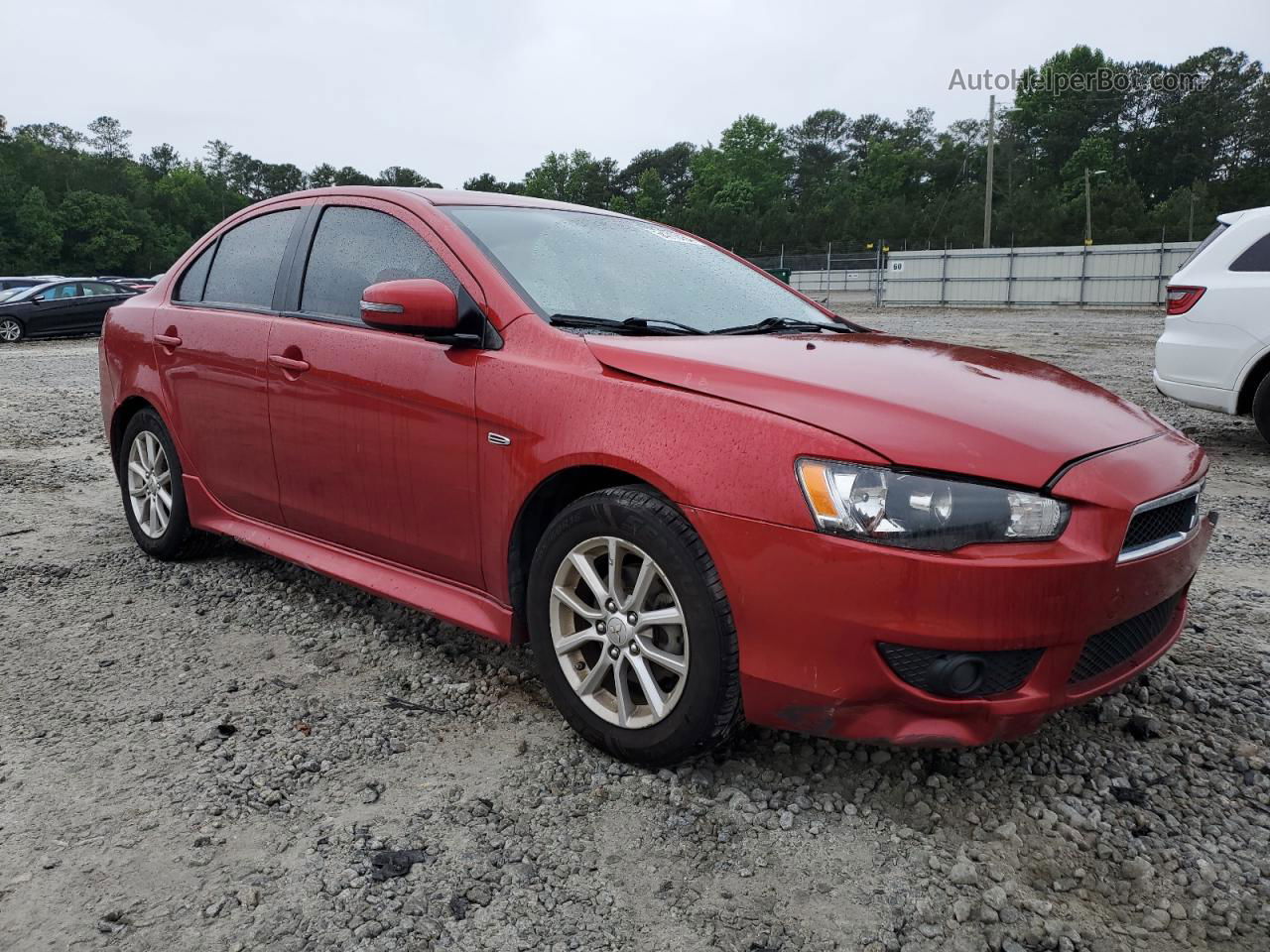 2015 Mitsubishi Lancer Es Red vin: JA32U2FU7FU025979