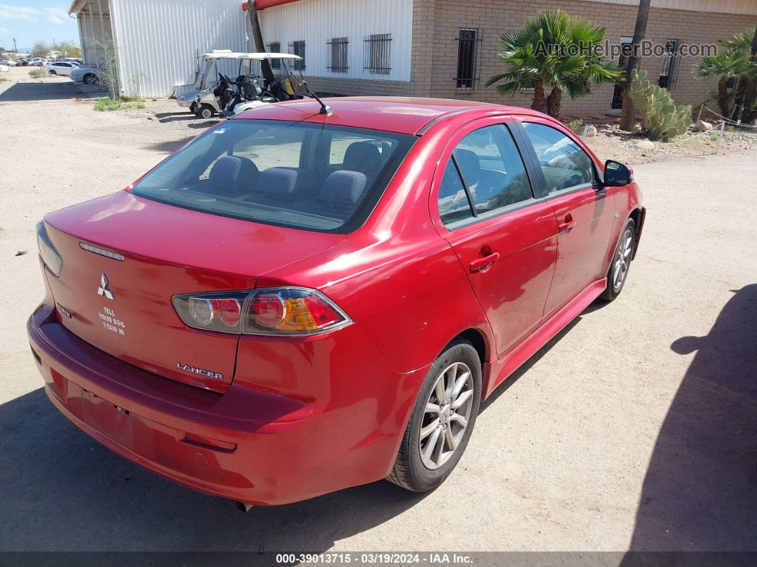 2016 Mitsubishi Lancer Es Красный vin: JA32U2FU7GU008066