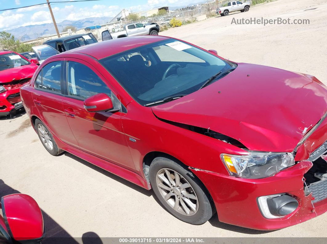 2016 Mitsubishi Lancer Es Red vin: JA32U2FU7GU008066