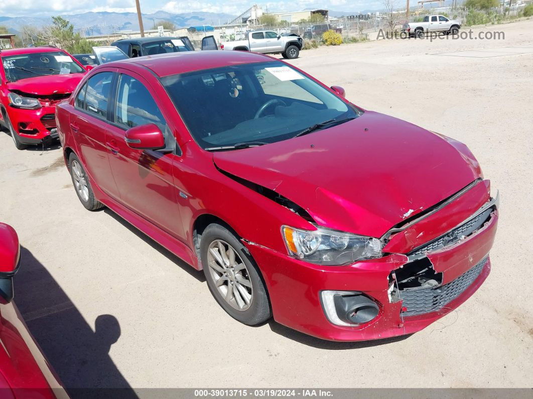 2016 Mitsubishi Lancer Es Red vin: JA32U2FU7GU008066