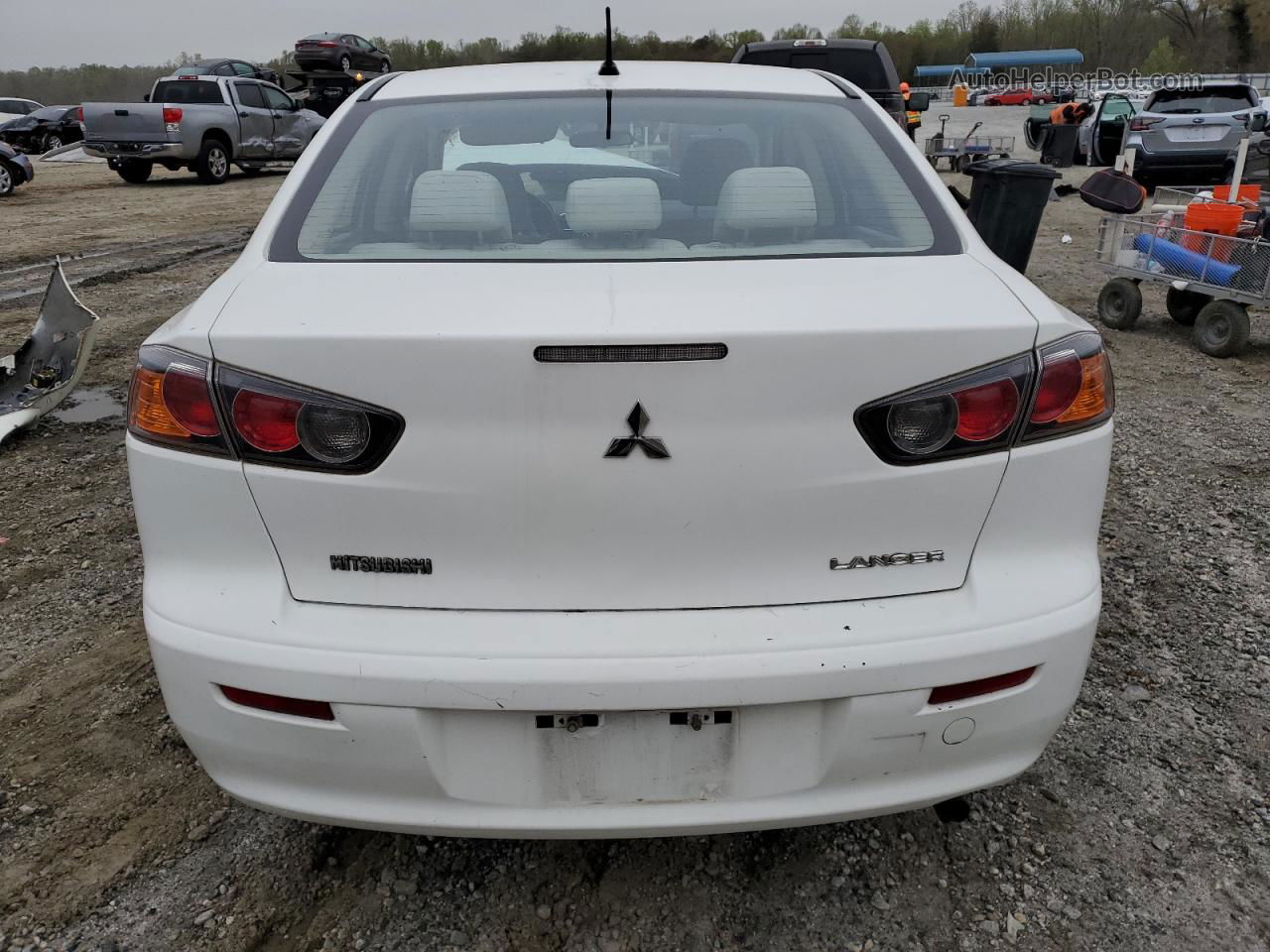 2015 Mitsubishi Lancer Es White vin: JA32U2FUXFU006701