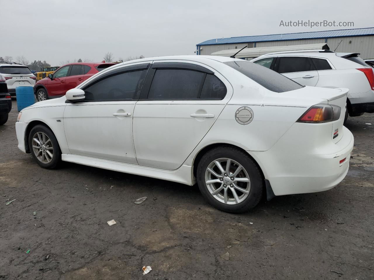 2016 Mitsubishi Lancer Es White vin: JA32U2FUXGU000849