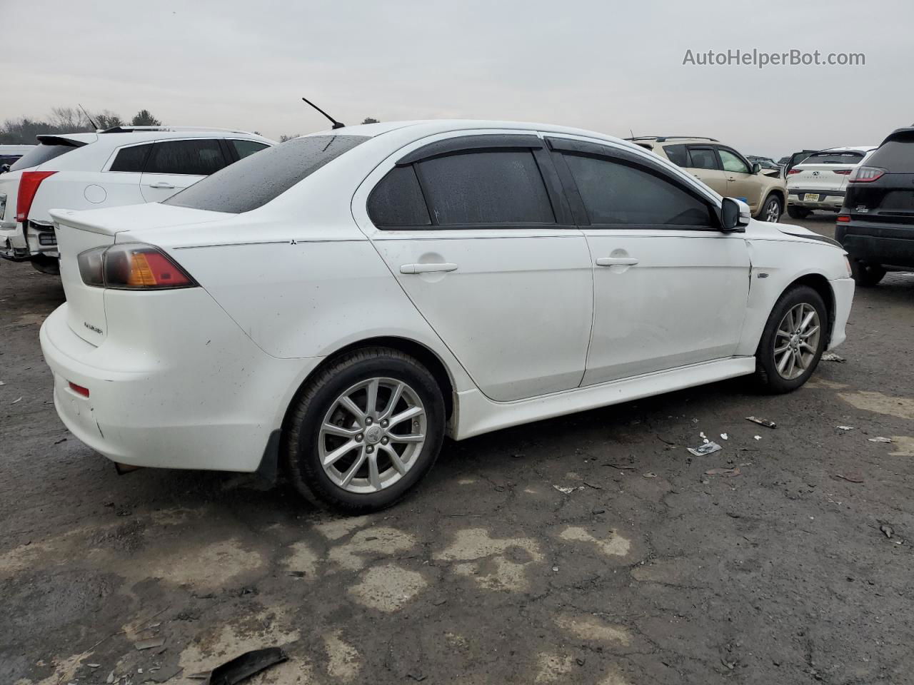 2016 Mitsubishi Lancer Es White vin: JA32U2FUXGU000849