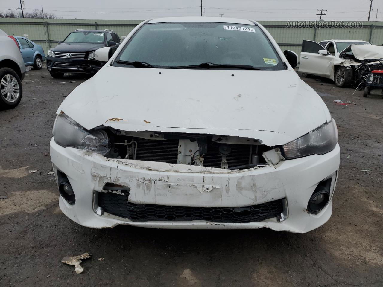 2016 Mitsubishi Lancer Es White vin: JA32U2FUXGU000849