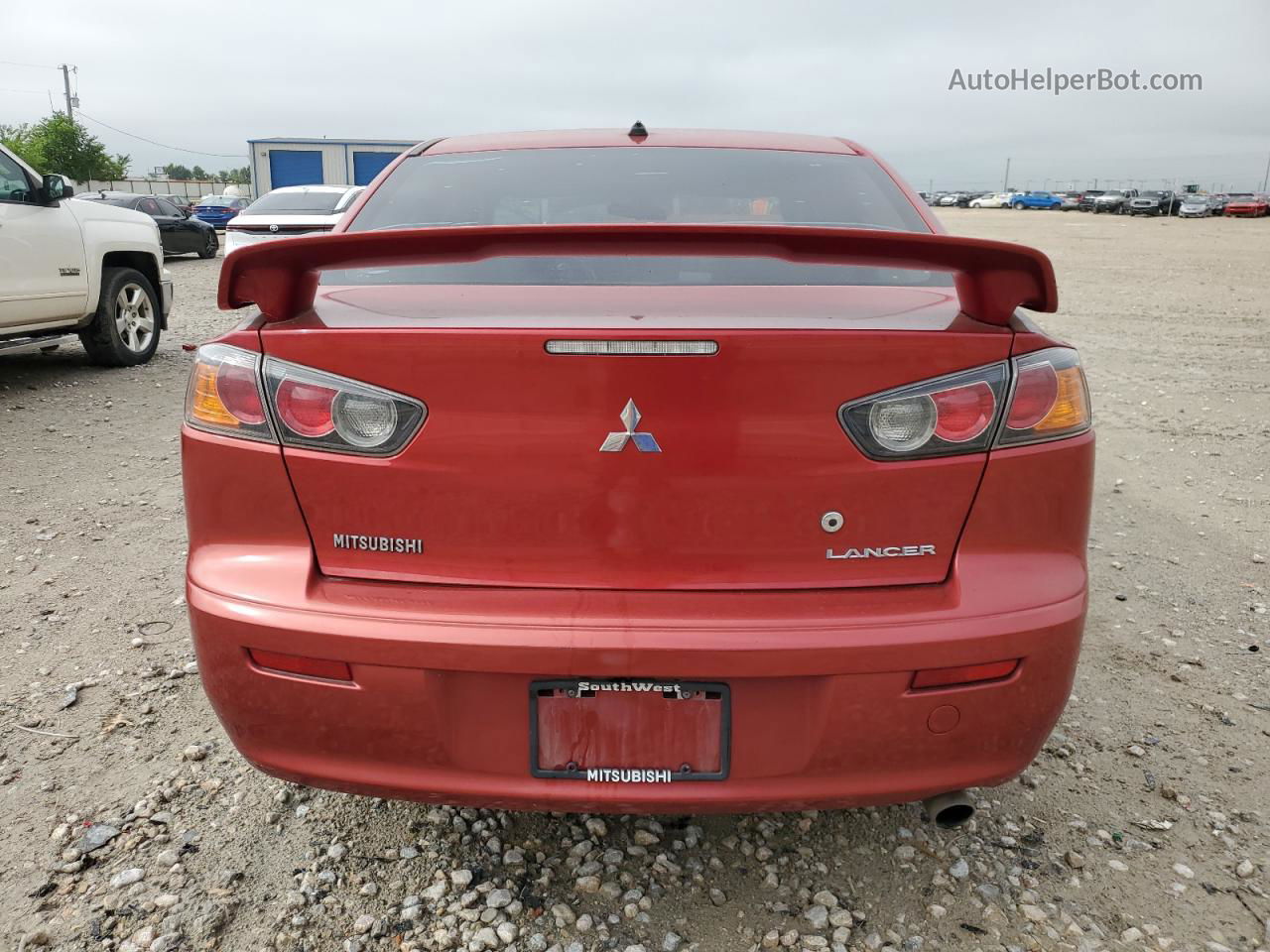 2013 Mitsubishi Lancer Gt Red vin: JA32U8FW4DU015802