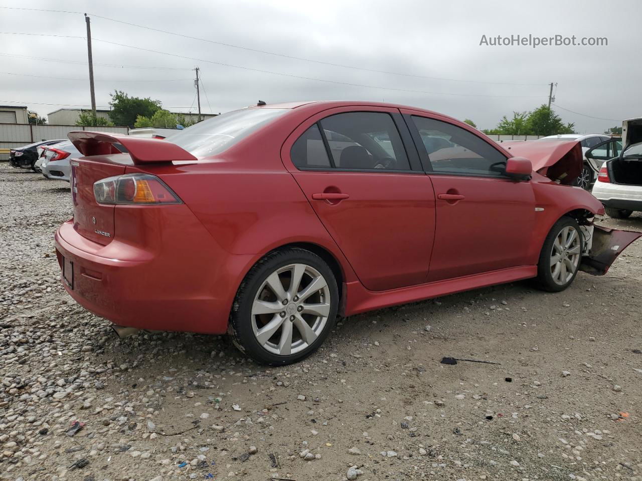 2013 Mitsubishi Lancer Gt Red vin: JA32U8FW4DU015802