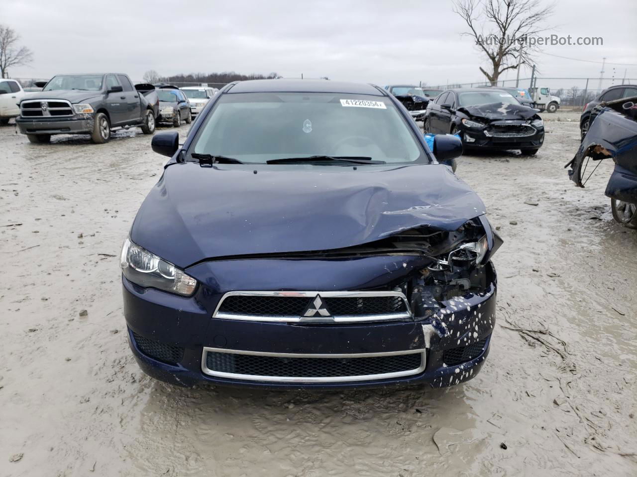 2013 Mitsubishi Lancer Se Blue vin: JA32V2FW8DU012122