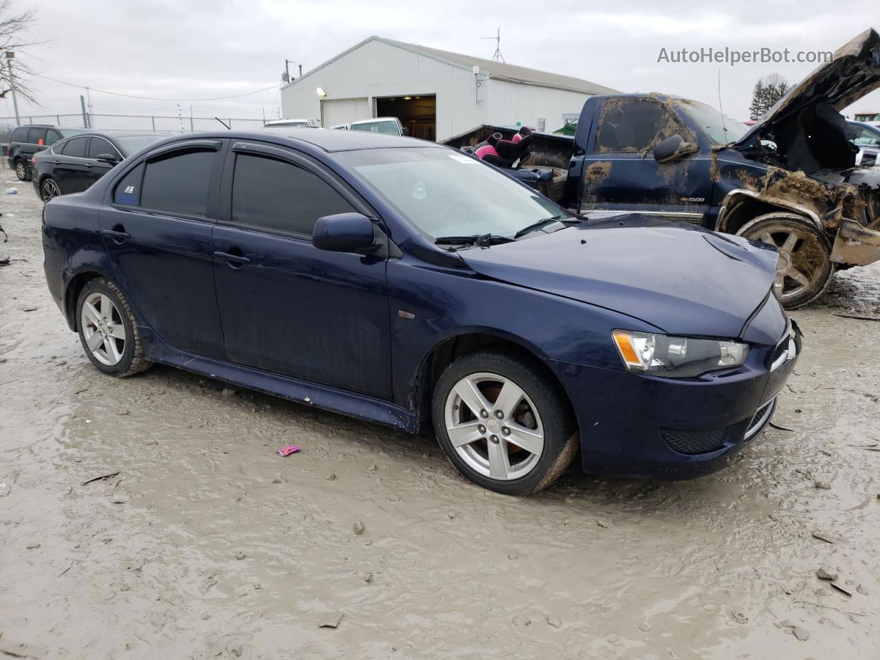 2013 Mitsubishi Lancer Se Blue vin: JA32V2FW8DU012122