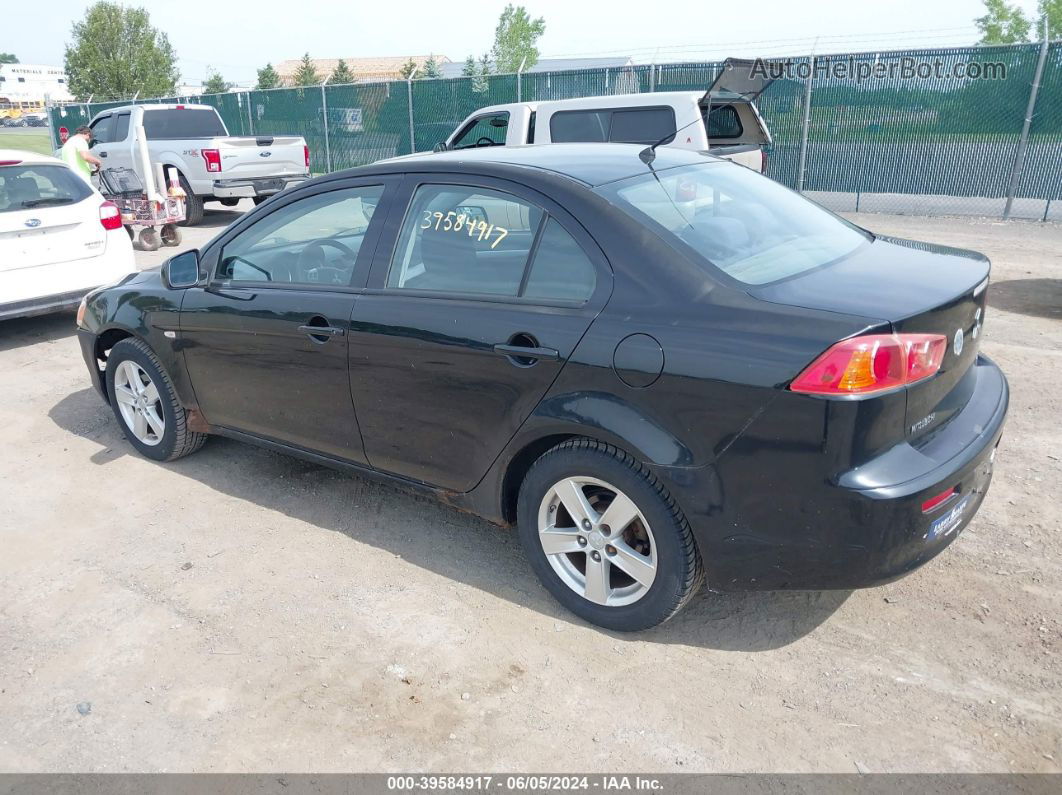 2009 Mitsubishi Lancer Es/es-sport Черный vin: JA3AU26U09U016198