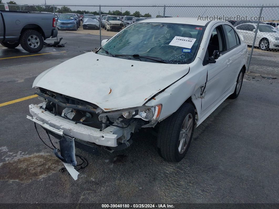 2009 Mitsubishi Lancer   White vin: JA3AU26U09U042025