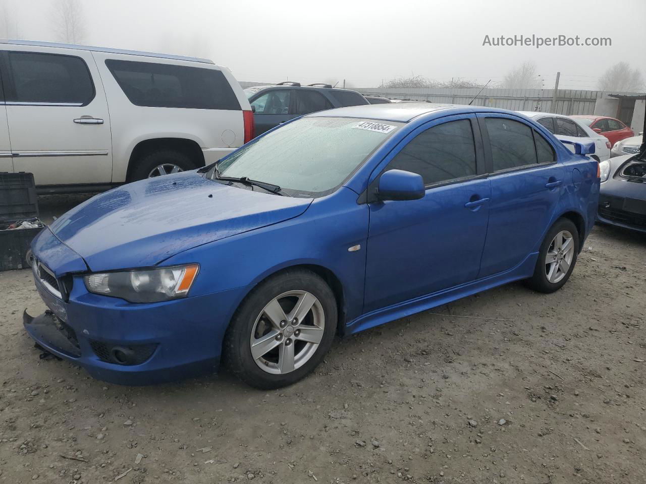 2009 Mitsubishi Lancer Es/es Sport Blue vin: JA3AU26U89U003179