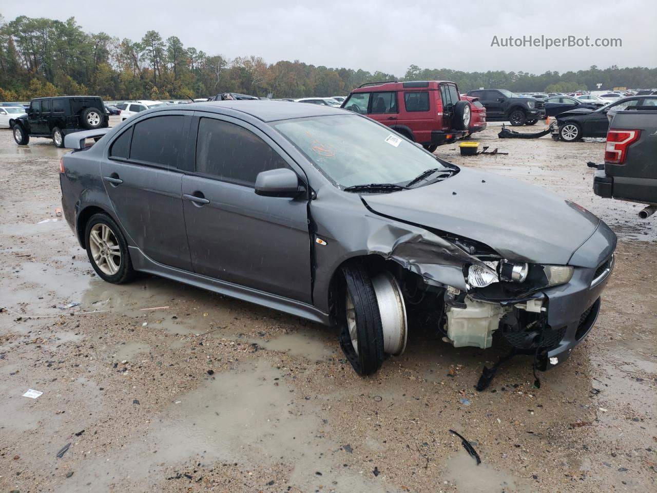 2009 Mitsubishi Lancer Gts Gray vin: JA3AU86W09U018845