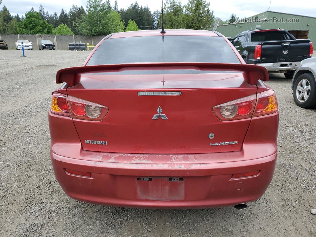 2009 Mitsubishi Lancer Gts Red vin: JA3AU86W49U017066