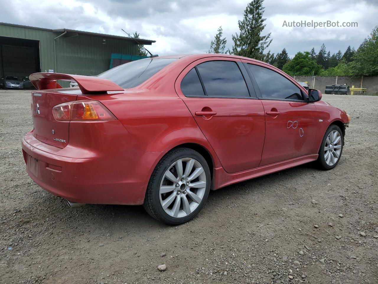 2009 Mitsubishi Lancer Gts Red vin: JA3AU86W49U017066