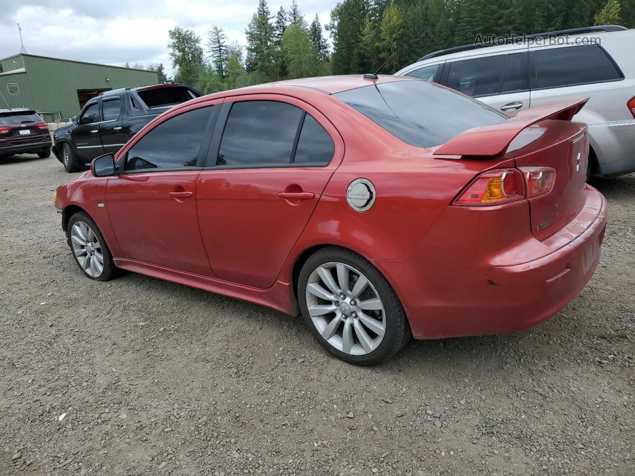 2009 Mitsubishi Lancer Gts Red vin: JA3AU86W49U017066