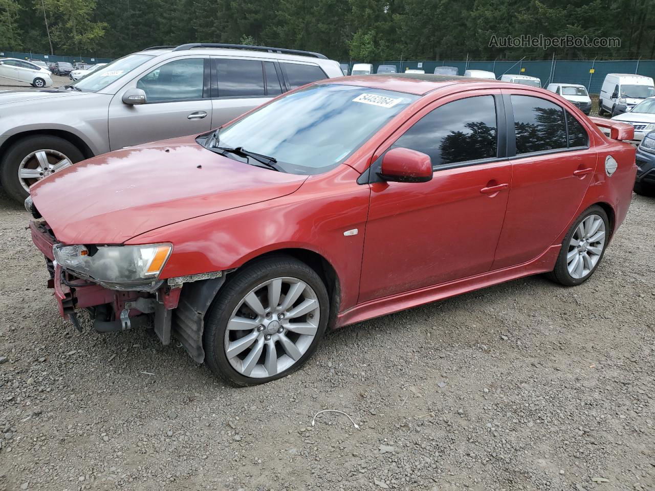 2009 Mitsubishi Lancer Gts Red vin: JA3AU86W49U017066