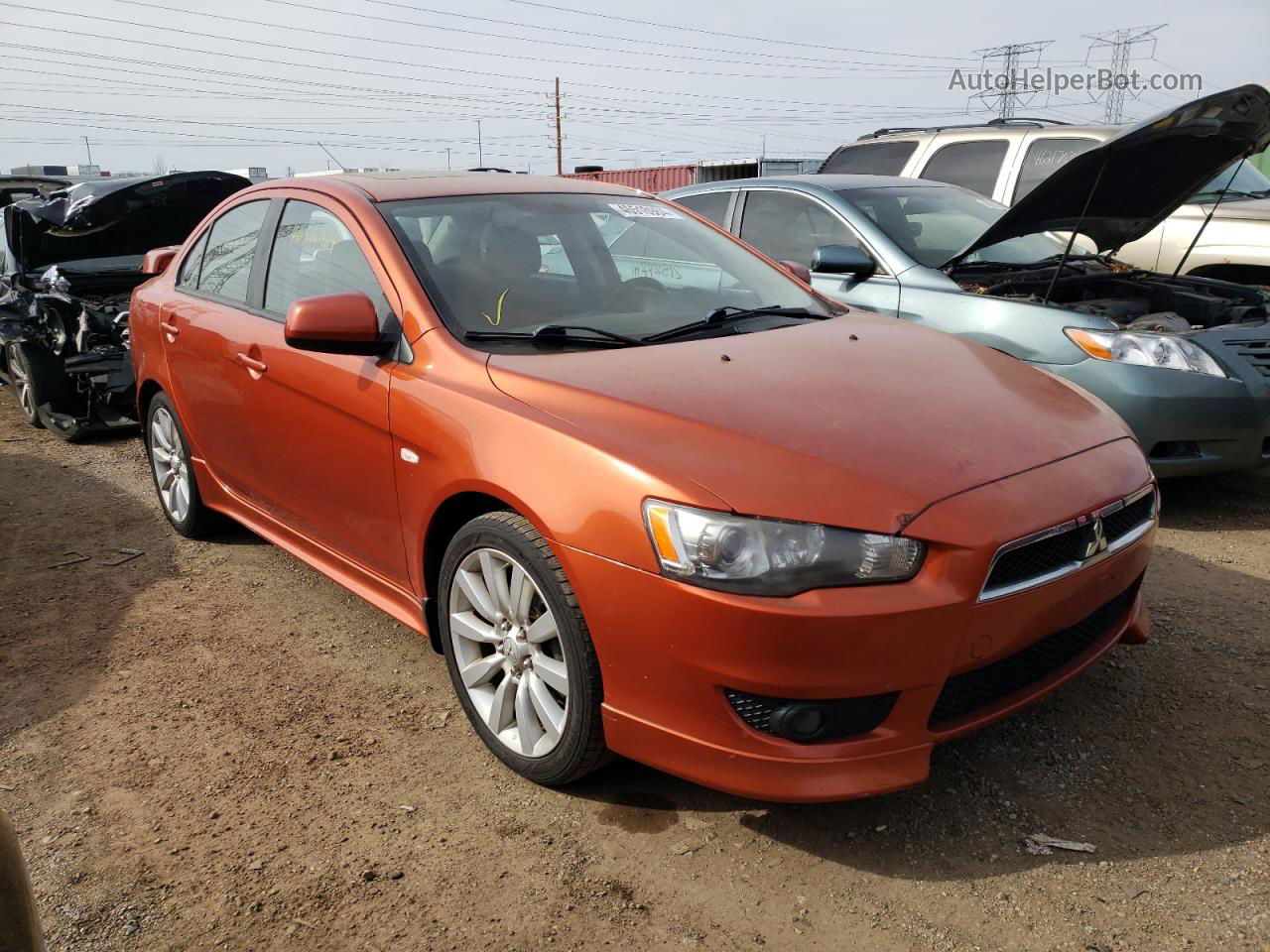 2009 Mitsubishi Lancer Gts Orange vin: JA3AU86W49U017486