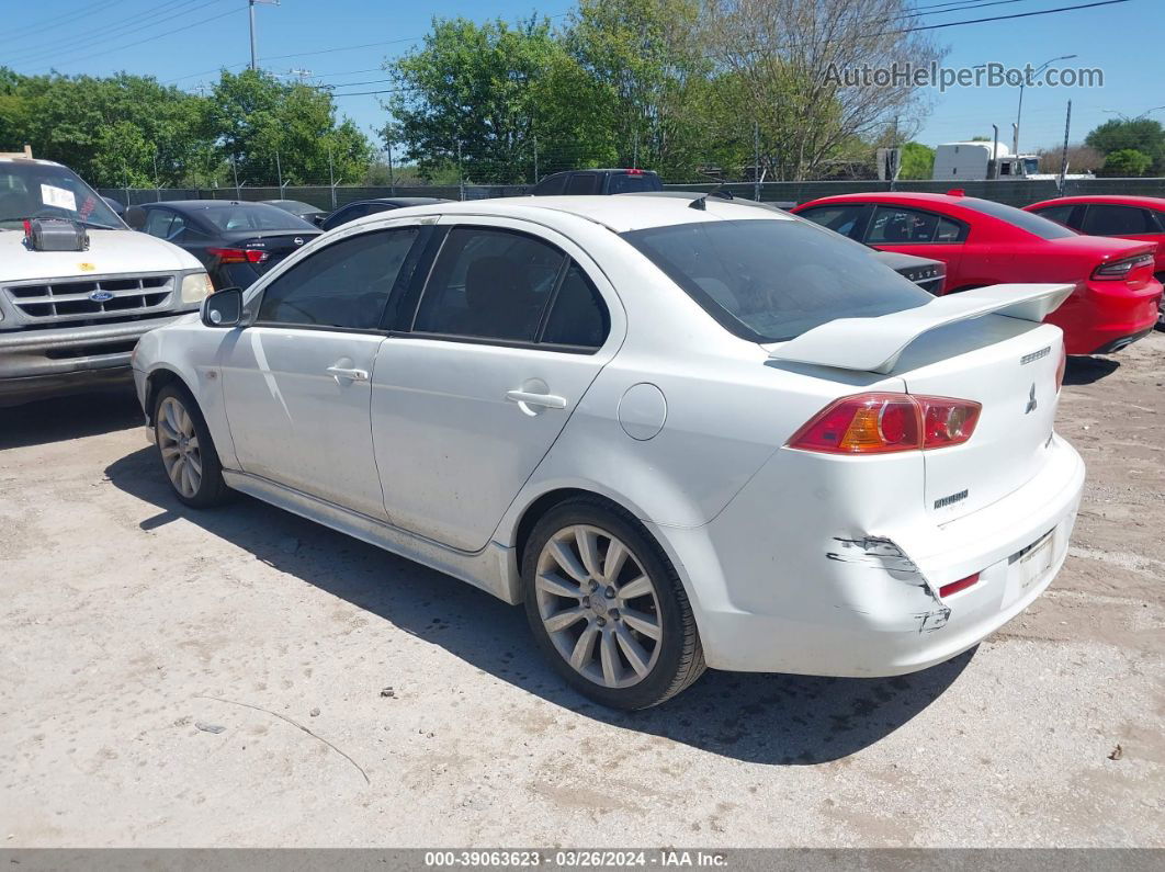 2009 Mitsubishi Lancer Gts White vin: JA3AU86W59U033180