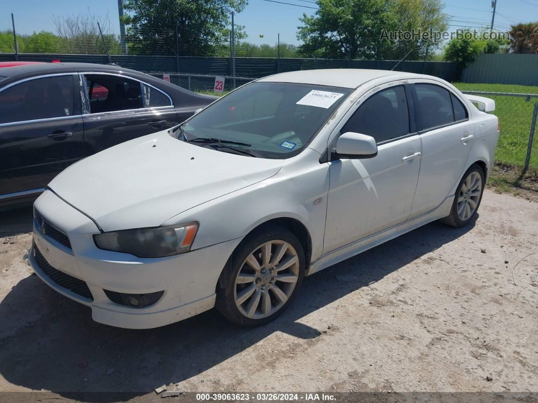 2009 Mitsubishi Lancer Gts White vin: JA3AU86W59U033180