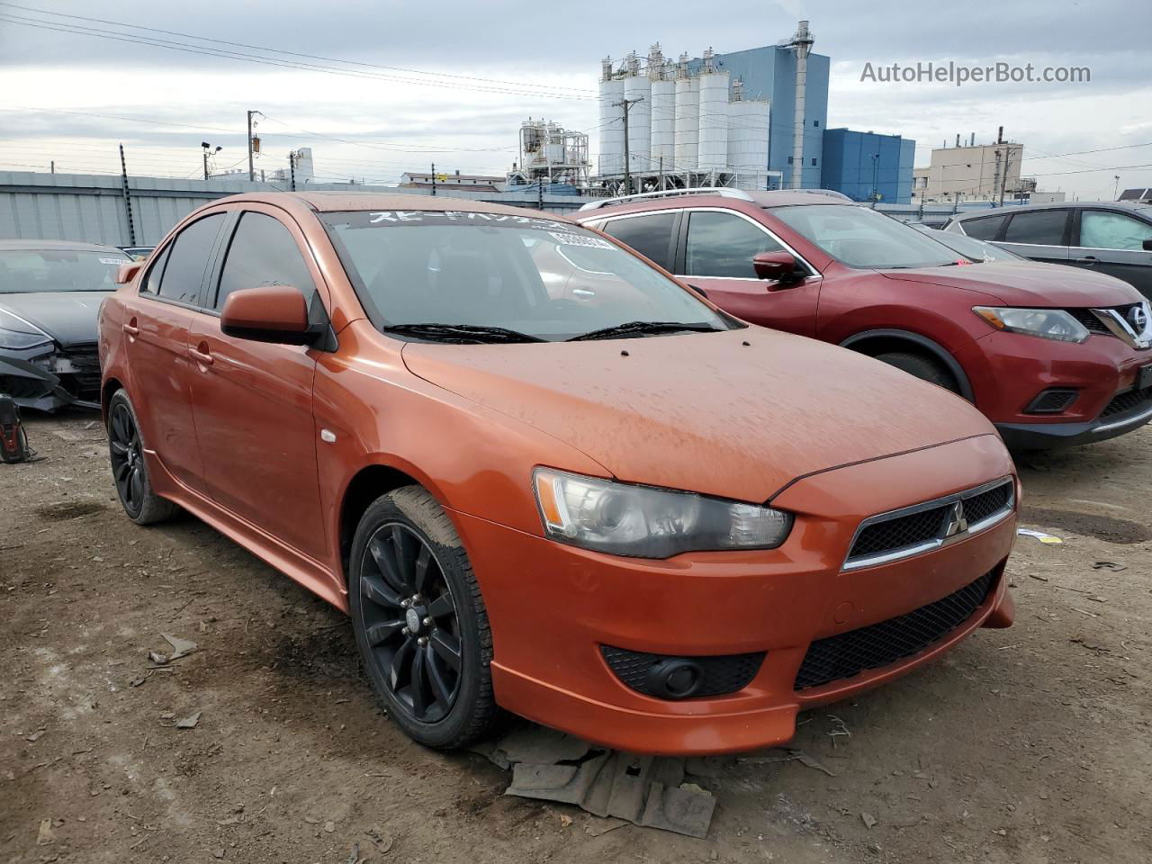 2009 Mitsubishi Lancer Gts Оранжевый vin: JA3AU86W69U017635