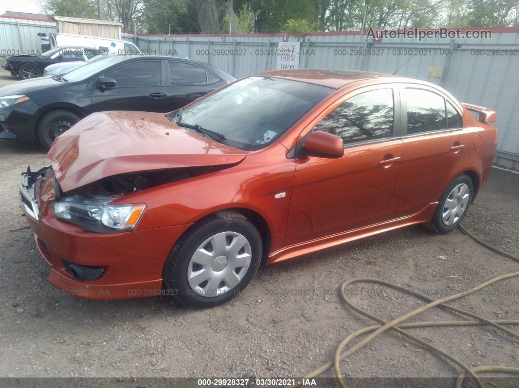 2009 Mitsubishi Lancer Gts Orange vin: JA3AU86W79U026506