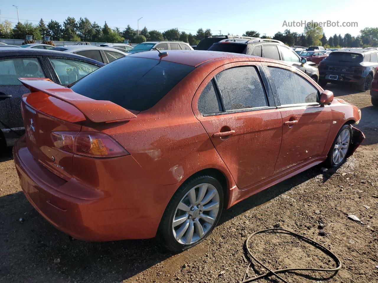 2009 Mitsubishi Lancer Gts Orange vin: JA3AU86W99U041038