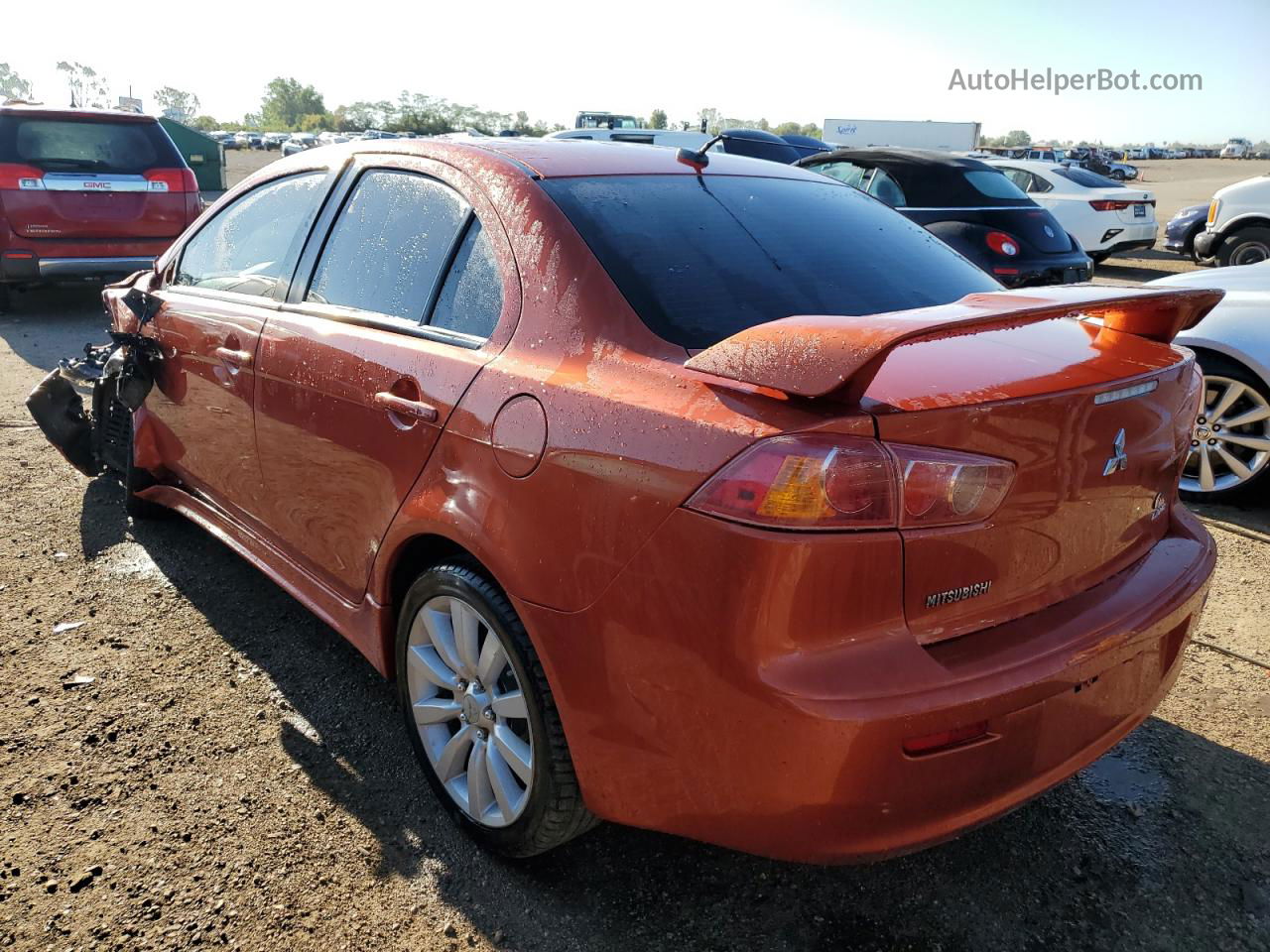 2009 Mitsubishi Lancer Gts Orange vin: JA3AU86W99U041038