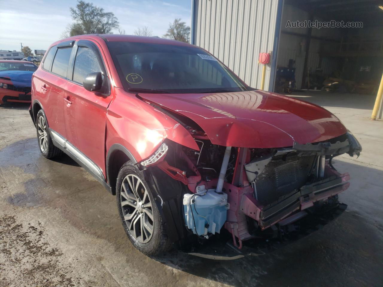 2016 Mitsubishi Outlander Es Red vin: JA4AD2A30GZ022349