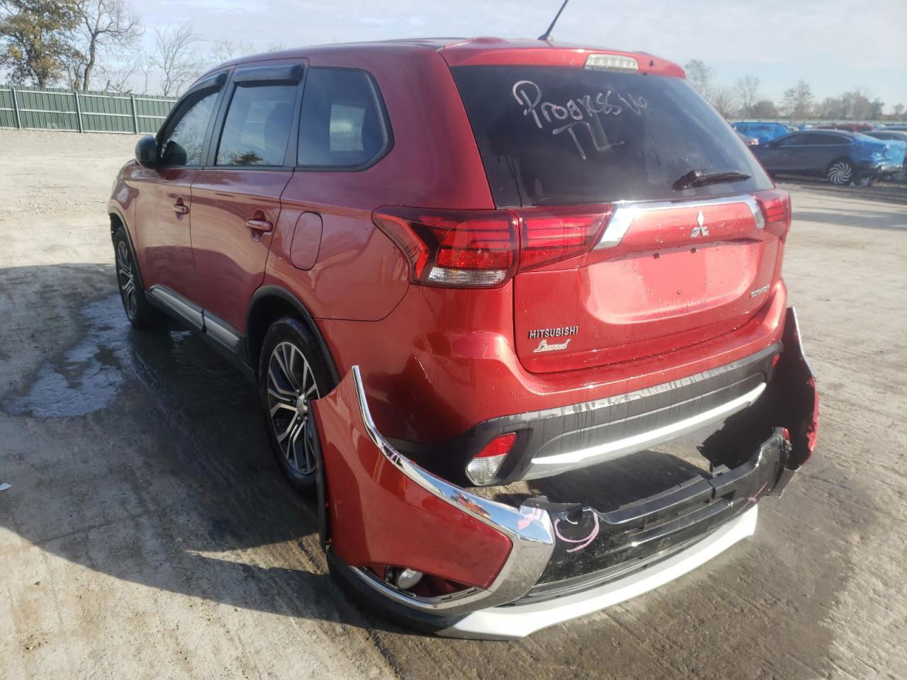 2016 Mitsubishi Outlander Es Красный vin: JA4AD2A30GZ022349