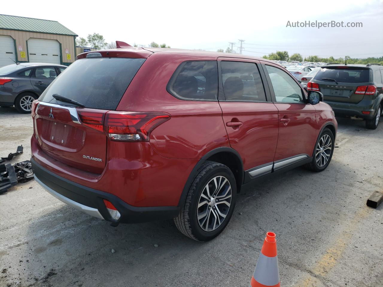 2017 Mitsubishi Outlander Es Red vin: JA4AD2A30HZ066627