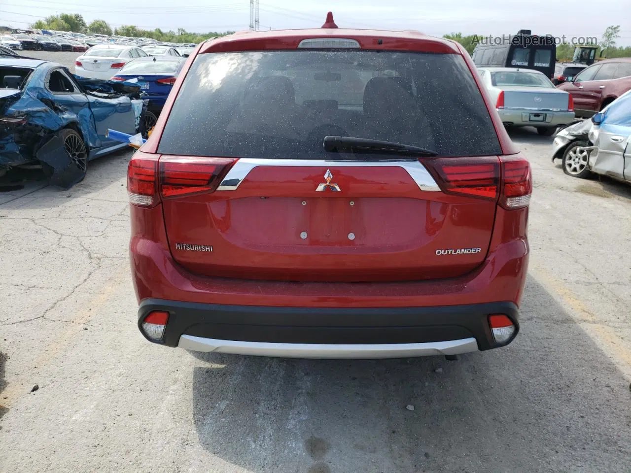 2017 Mitsubishi Outlander Es Red vin: JA4AD2A30HZ066627