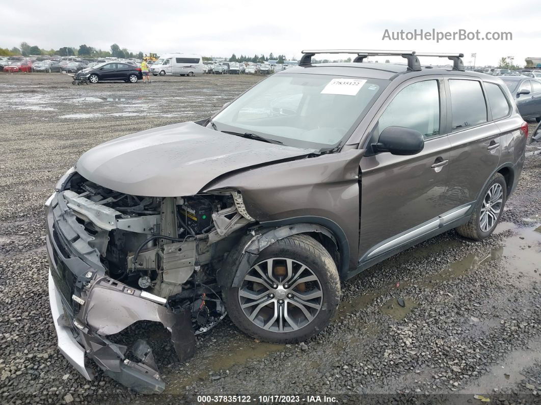 2017 Mitsubishi Outlander Es Коричневый vin: JA4AD2A30HZ070743