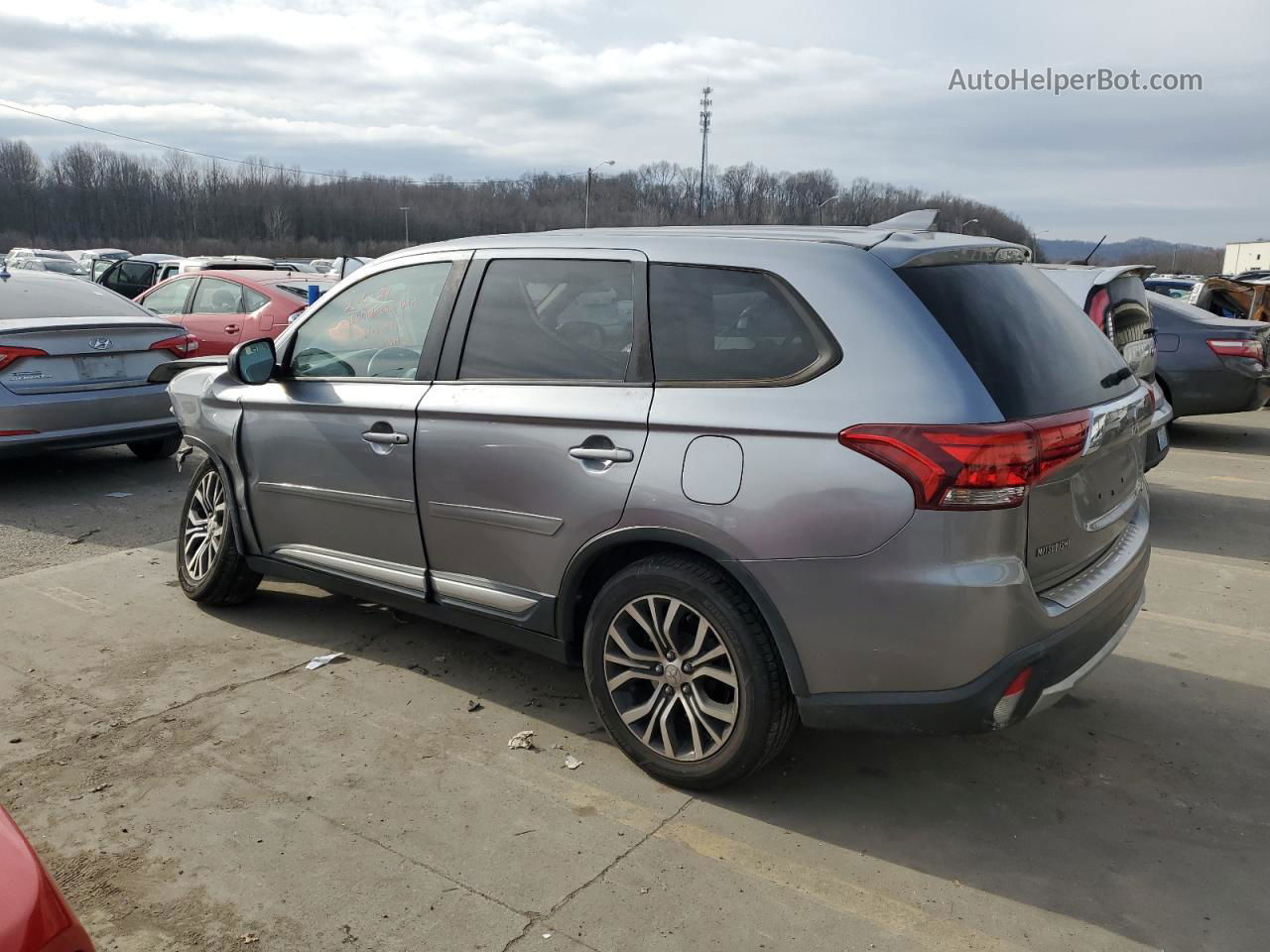 2017 Mitsubishi Outlander Es Gray vin: JA4AD2A31HZ061596