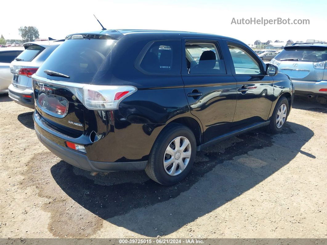 2014 Mitsubishi Outlander Es Черный vin: JA4AD2A32EZ004710