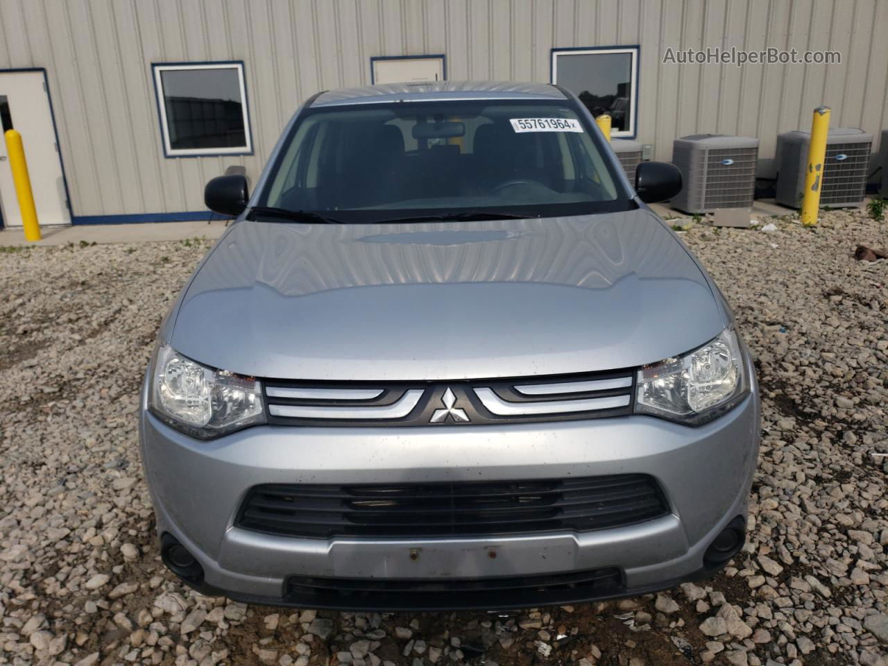 2014 Mitsubishi Outlander Es Silver vin: JA4AD2A32EZ007932