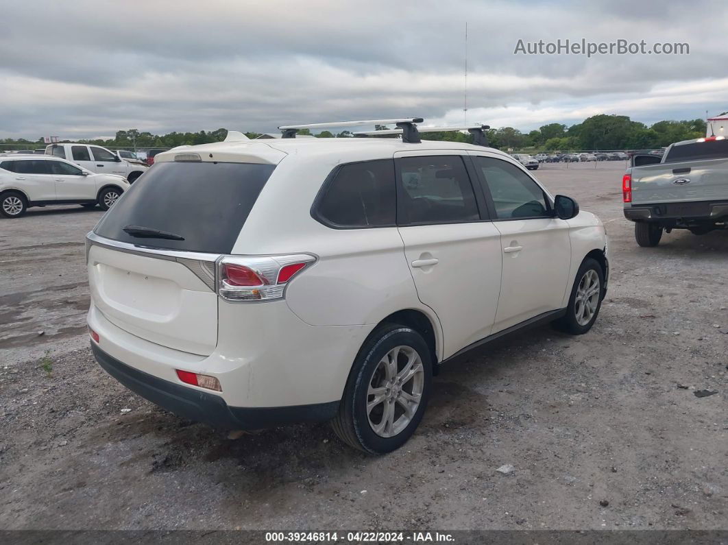 2014 Mitsubishi Outlander Es Белый vin: JA4AD2A32EZ013276