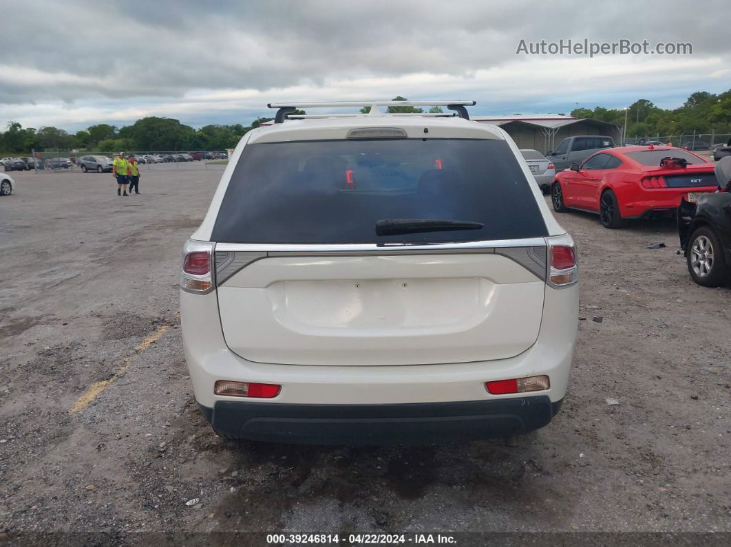 2014 Mitsubishi Outlander Es Белый vin: JA4AD2A32EZ013276